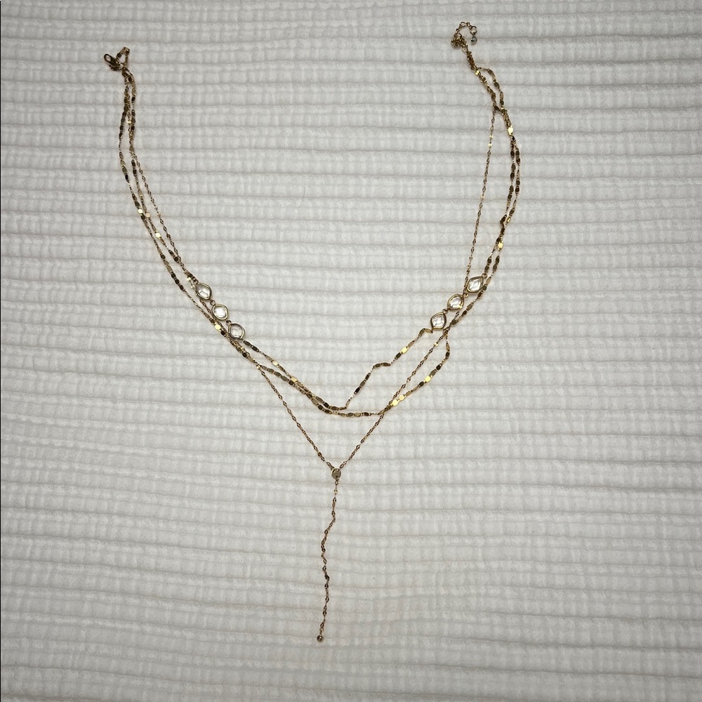 Anthropologie three layer necklace